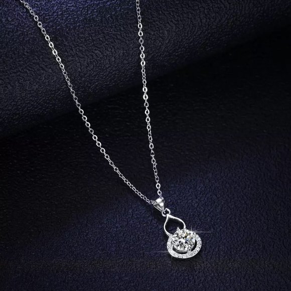 Certified 1ct. t.w. Diamond Pear Shape Necklace - Picture 4 of 16